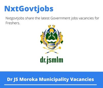 Dr JS Moroka Municipality Land Use Planning Technician Vacancies in Nelspruit 2023