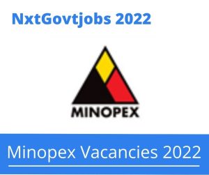 Minopex Engineering Artisan Vacancies In Phola 2022