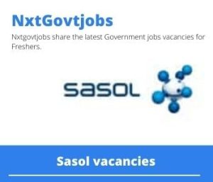 Sasol Section Engineer Vacancies in Lydenburg 2022