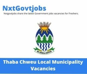 Thaba Chweu Municipality Law Enforcement Officer Vacancies in Lydenburg 2023