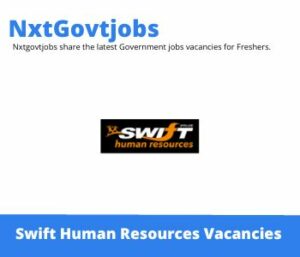 Swift Human Resources Civil Engineer Vacancies in Secunda 2023