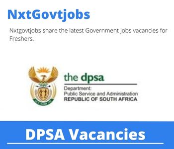 DPSA Human Resource Development Vacancies in Witbank 2023