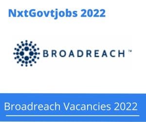 BroadReach District Medical Advisor Vacancies in Gert Sibande 2023