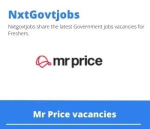 Mr Price Assistant Store Manager Vacancies in Middelburg 2023