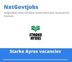 Starke Ayres Sales Representative Vacancies in Nelspruit 2023