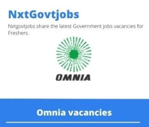 Omnia SHERQ Officer Vacancies in Middelburg 2023