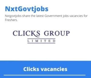 Clicks Shop Assistant Vacancies in Secunda 2023