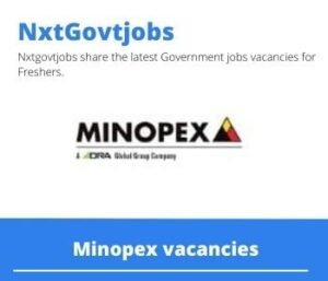 Minopex Plant Engineer Vacancies in Nkangala 2023