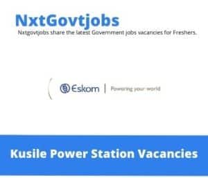 Kusile Power Station Chief Technologist Vacancies in Nelspruit – Deadline 31 May 2023