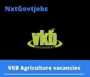 VKB Agriculture Branch Manager Vacancies in Mbombela – Deadline 09 May 2023