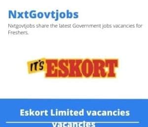 Eskort Limited Retail Manager Vacancies in Nelspruit – Deadline 20 Sep 2023