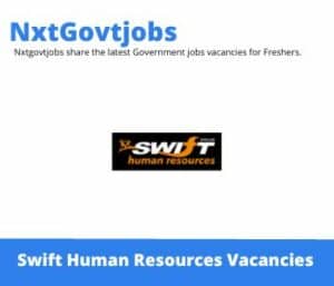 Swift Human Resources Real Estate Contracting Representative Vacancies in Secunda – Deadline 27 Oct 2023