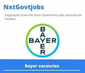 Bayer Research Associate Vacancies in Malelane – Deadline 28 Nov 2023