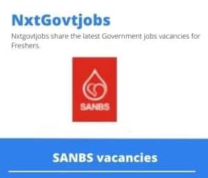 SANBS Enrolled Nurse Vacancies in Middelburg- Deadline 27 Jul 2023