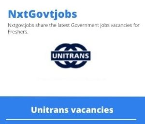 Unitrans Human Resources Officer Vacancies in Malelane- Deadline 23 May 2023