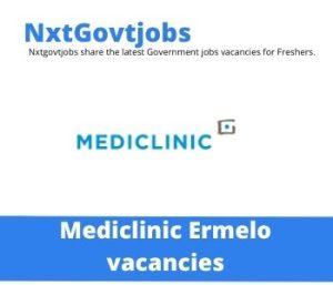 Mediclinic Ermelo Hospital Reception Administrator Vacancies in Ermelo – Deadline 23 Jun 2023