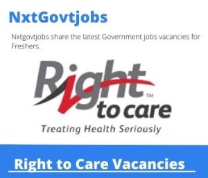 Right to Care Post Basic Pharmacist Assistant Vacancies in Witbank – Deadline 30 Oct 2023