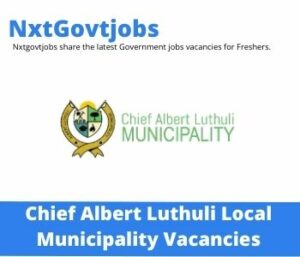 Chief Albert Luthuli Local Municipality Human Resources Manager Vacancies in Nelspruit – Deadline 10 July 2023