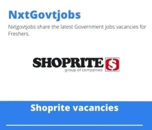 Shoprite Frontshop Manager Vacancies in Lydenburg- Deadline 10 Dec 2023